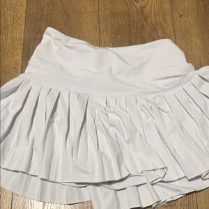 Goldhinge Women's Elegant White Skater Skirt
